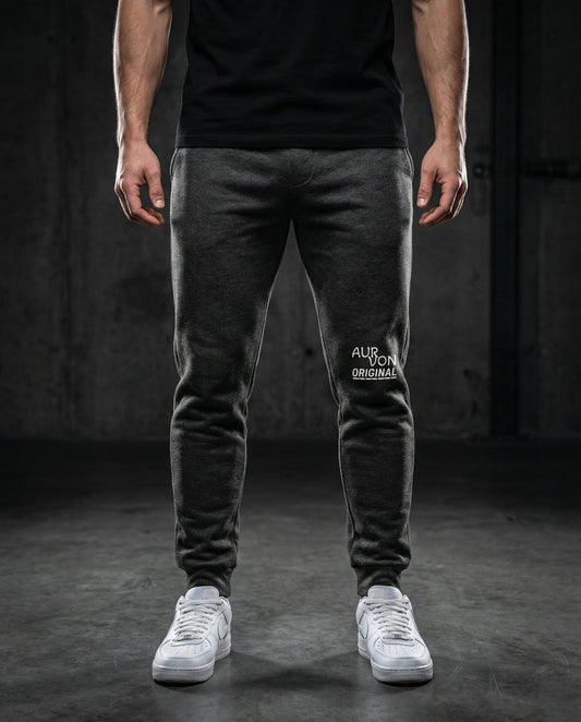 AURVON ORIGINAL “Essential Grey” Premium Joggers